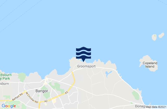 Mappa delle maree di Groomsport, United Kingdom