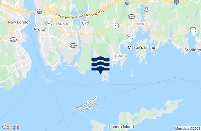 Mappa delle maree di Groton Long Point Main Beach, United States