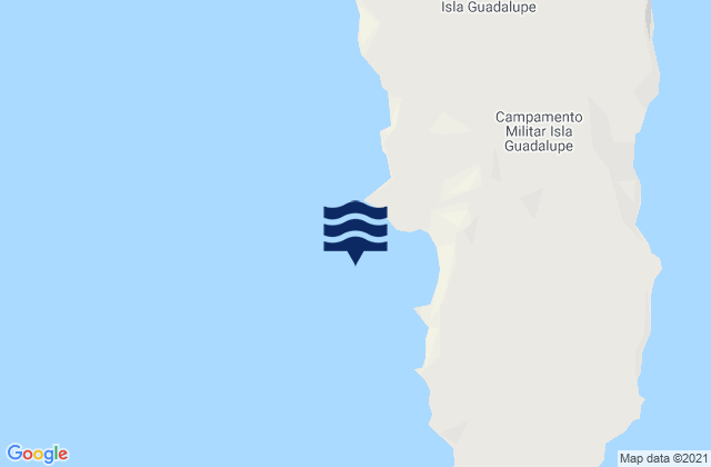 Mappa delle maree di Guadalupe Island, Mexico