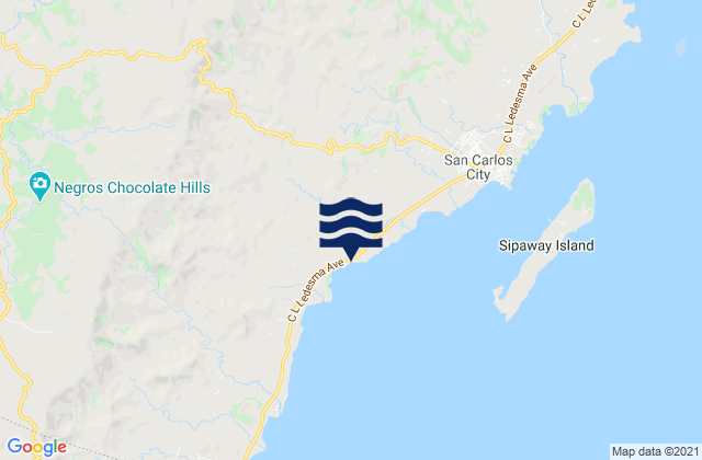Mappa delle maree di Guadalupe, Philippines