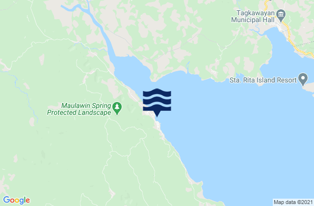 Mappa delle maree di Guinayangan Ragay Gulf, Philippines