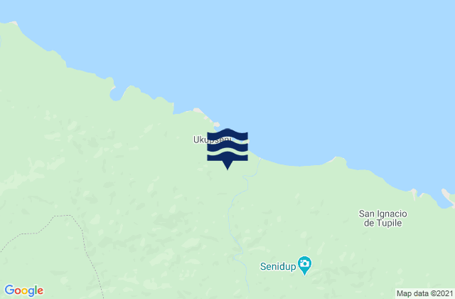Mappa delle maree di Guna Yala, Panama