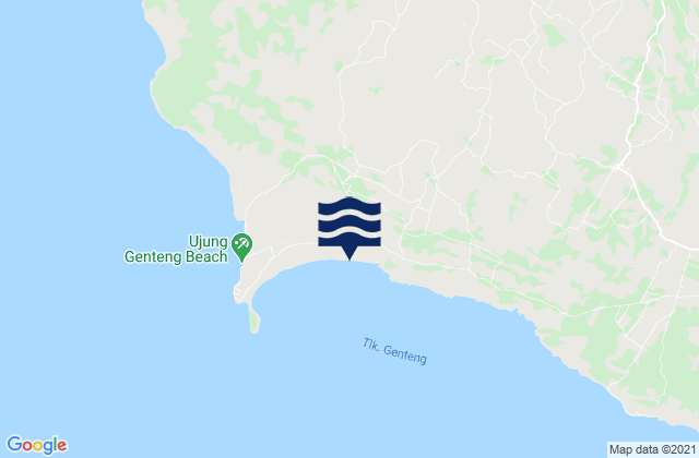 Mappa delle maree di Gunungbatu, Indonesia