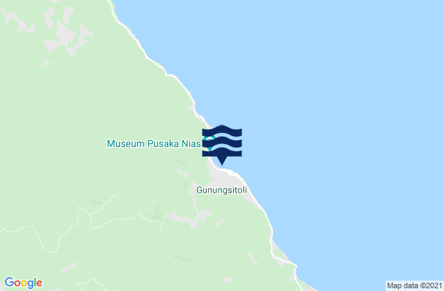 Mappa delle maree di Gunungsitoli, Indonesia