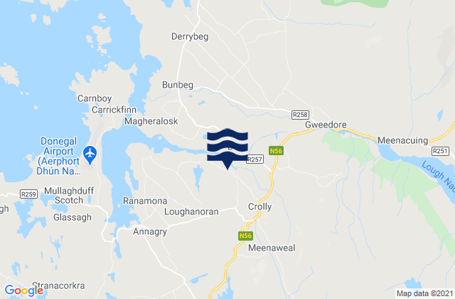 Mappa delle maree di Gweedore, Ireland