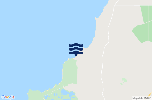 Mappa delle maree di Gym Beach, Australia