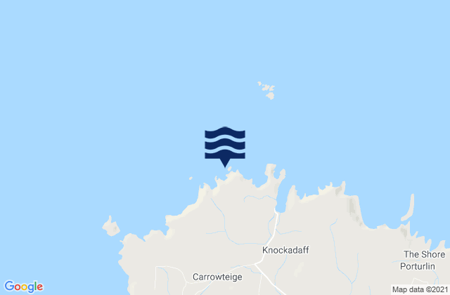 Mappa delle maree di Hag Island, Ireland