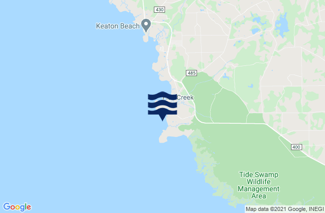 Mappa delle maree di Hagens Cove, United States