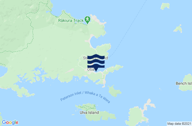 Mappa delle maree di Halfmoon Bay - Oban, New Zealand