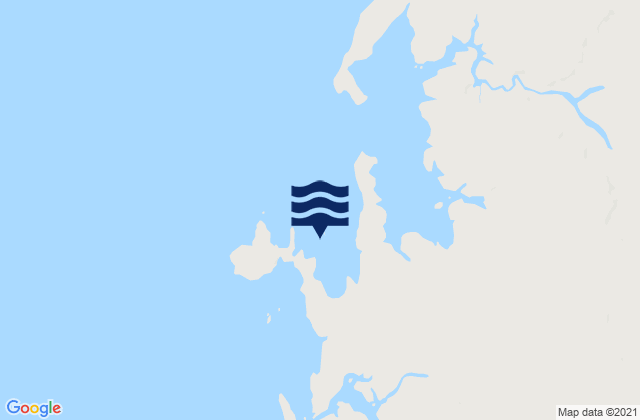 Mappa delle maree di Hall Point, Australia