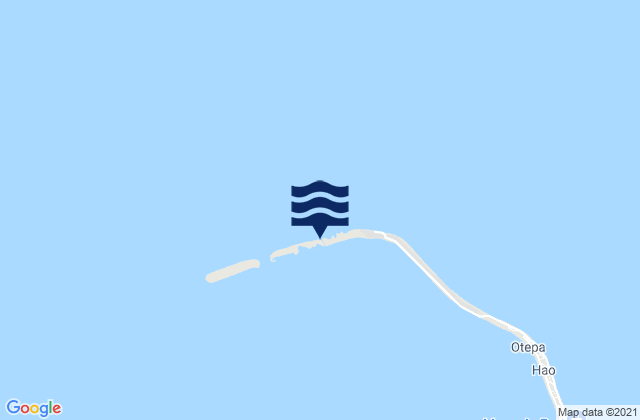 Mappa delle maree di Hao (Bow or La Harpe) Island, French Polynesia