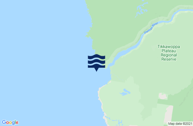 Mappa delle maree di Hardwicke Bay, Australia
