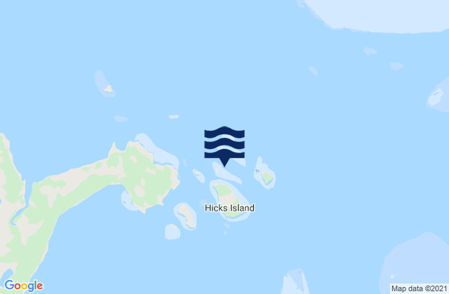 Mappa delle maree di Harvey Island, Australia