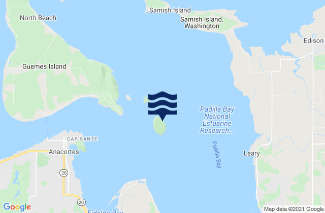 Mappa delle maree di Hat Island, United States