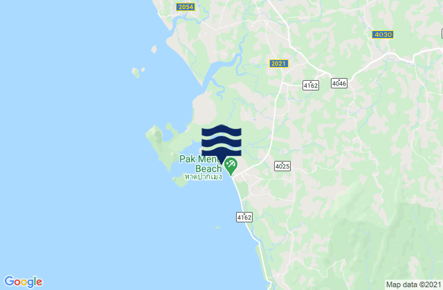 Mappa delle maree di Hat Pak Meng, Thailand
