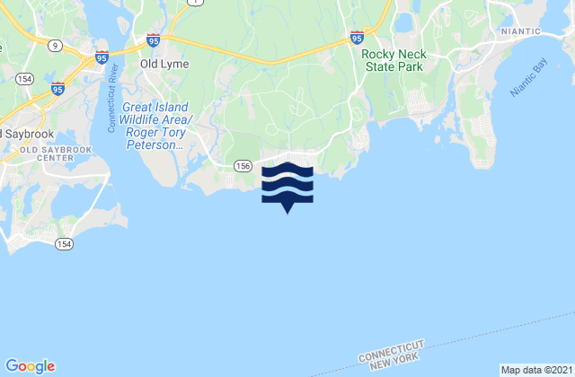 Mappa delle maree di Hatchett Point 1.1 miles WSW of, United States