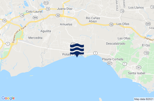 Mappa delle maree di Hato Puerco Arriba Barrio, Puerto Rico
