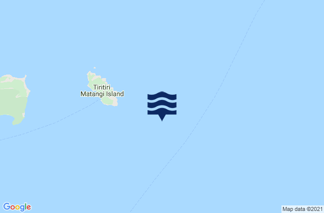 Mappa delle maree di Hauraki Gulf, New Zealand