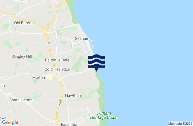 Mappa delle maree di Hawthorn, United Kingdom
