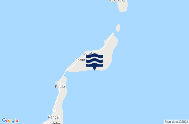 Mappa delle maree di Ha‘apai, Tonga