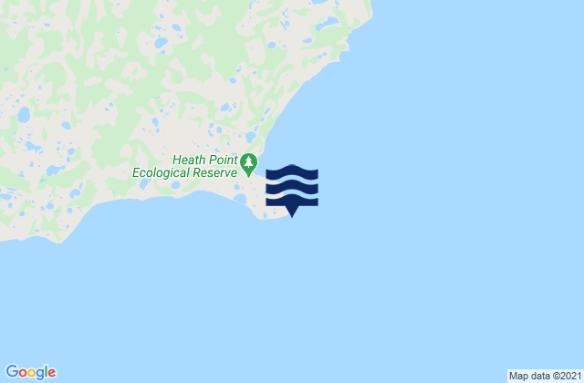 Mappa delle maree di Heath Point, Canada