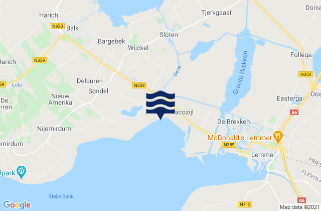 Mappa delle maree di Heeg, Netherlands