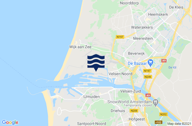 Mappa delle maree di Heemskerk, Netherlands