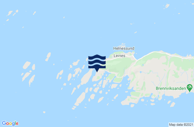 Mappa delle maree di Helnessund, Norway