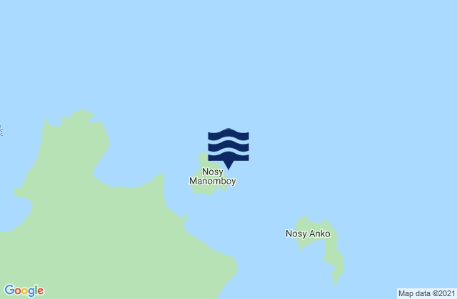 Mappa delle maree di Helodranon’ i Mangerivy, Madagascar