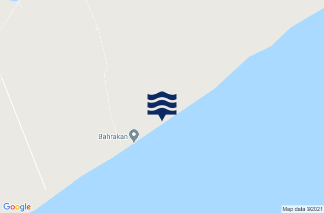 Mappa delle maree di Hendījān, Iran