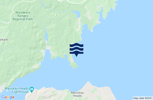 Mappa delle maree di Herald Bay, New Zealand