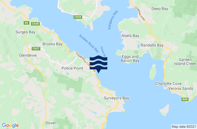 Mappa delle maree di Hideaway Bay, Australia