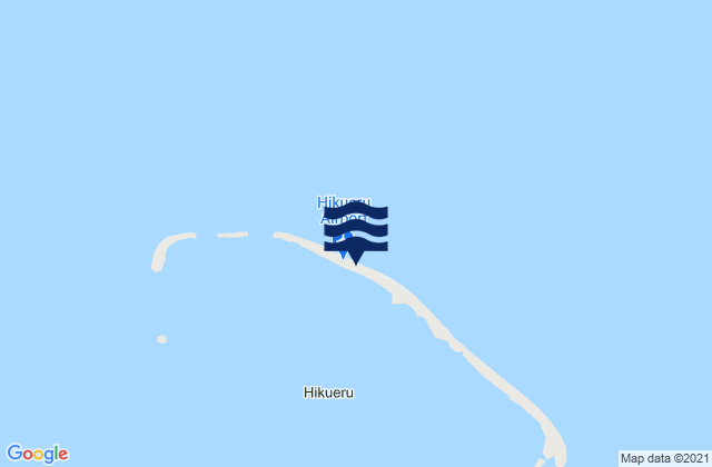Mappa delle maree di Hikueru, French Polynesia