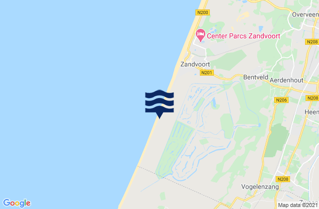 Mappa delle maree di Hillegom, Netherlands