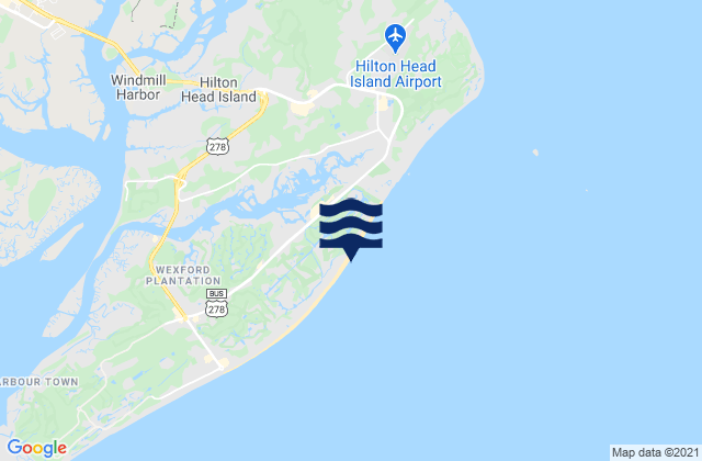 Mappa delle maree di Hilton Head Island, United States