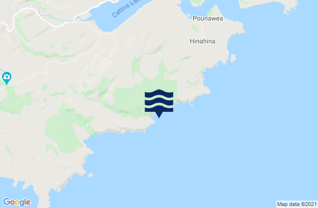 Mappa delle maree di Hinahina Cove, New Zealand