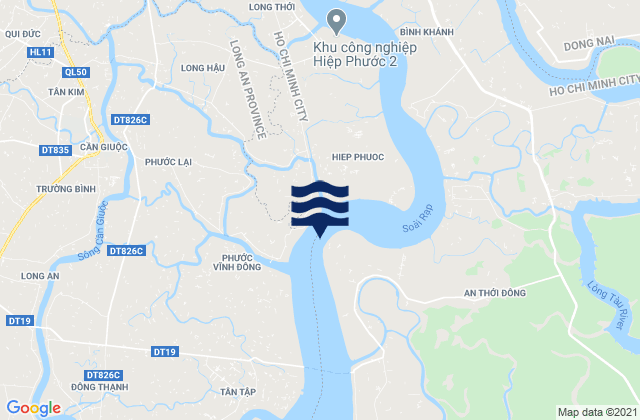 Mappa delle maree di Ho Chi Minh Vict Port, Vietnam