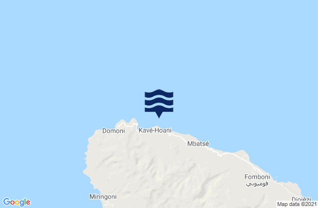 Mappa delle maree di Hoani, Comoros
