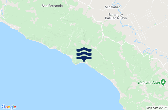 Mappa delle maree di Hobo, Philippines