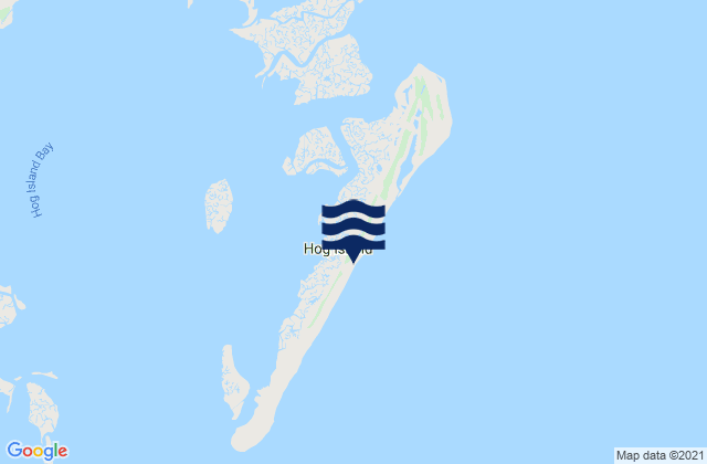 Mappa delle maree di Hog Island, United States