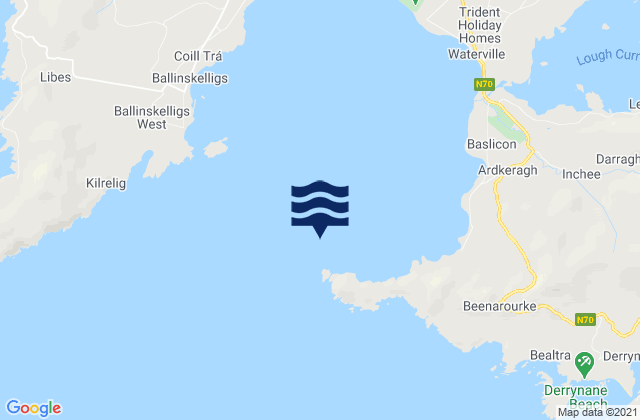 Mappa delle maree di Hogs Head, Ireland