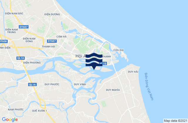 Mappa delle maree di Hoi An, Vietnam