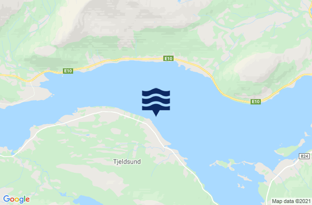 Mappa delle maree di Hol, Norway