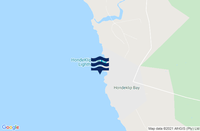 Mappa delle maree di Hondeklip Bay, South Africa