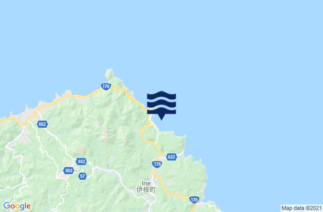 Mappa delle maree di Honjō Gyokō, Japan