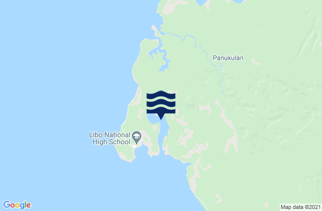 Mappa delle maree di Hook Bay (Polillo Island), Philippines