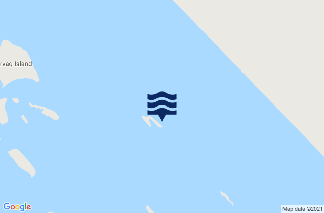 Mappa delle maree di Hook Island, Canada