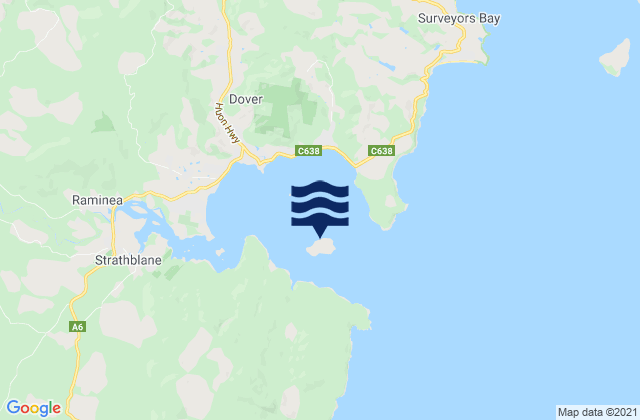 Mappa delle maree di Hope Island, Australia