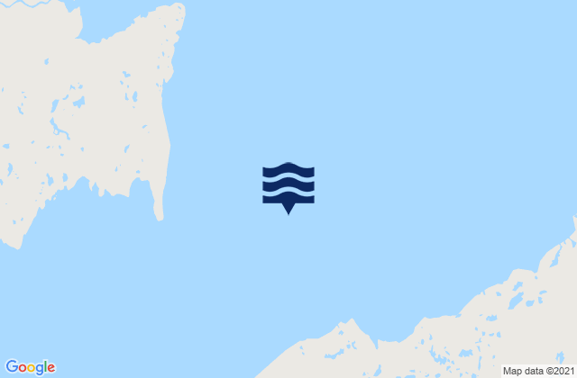 Mappa delle maree di Hopes Advance Bay, Canada