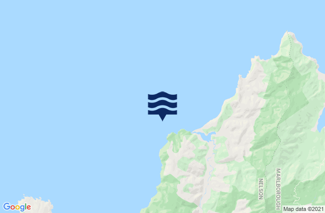 Mappa delle maree di Hori Bay, New Zealand